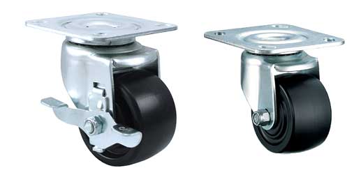 4 Series: Medium Duty Low Profile Machine Casters